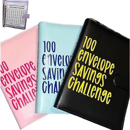 100 Envelope Challenge Binder, Nem og sjov måde at spare $5.050, Spareudfordringsmappe, Budgetmappe med kontantkuverter