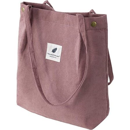 Tasker Jutetaske med vintage blomster, stor dame stofpose KLB