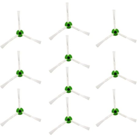 Tillbehör Sidoborste för Reservdelar till Roomba i7 i7+ E5 E6 E7 Robotdammsugare 10 Sidoborstar, 10 Skruvar