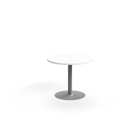 Table VERTICUS, Ø900x720 mm, white/silver