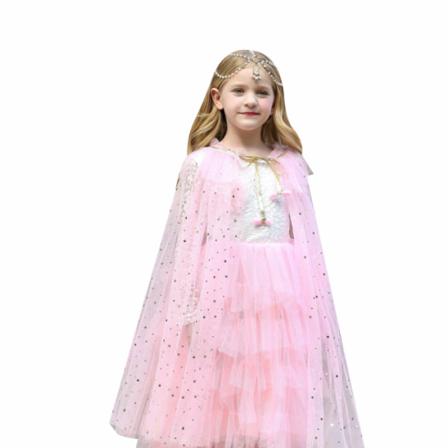 Prinsesskappa För Små Flickor Cape Pink L