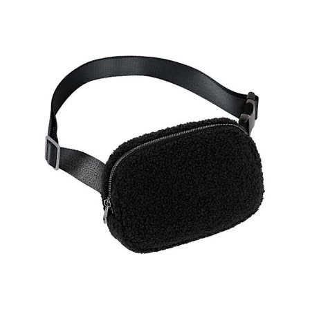 Fleece Vyölaukku Muoti Crossbody Laukku Vyölaukku Naisille Miehille Söpö Mini Kaikkialle Vyötärölaukku