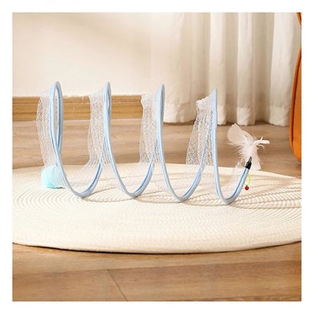 Spiralformet Katte Tunnel Legetøj Interessant Dekomprimeret Kat Interaktivt Legetøj Kæledyr Katteforsyninger