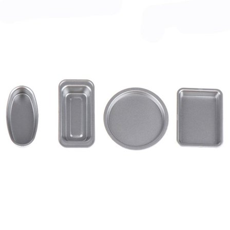 4STK Dukkehus bakebrett Miniatyr kjøkkenleker SØLV SØLV