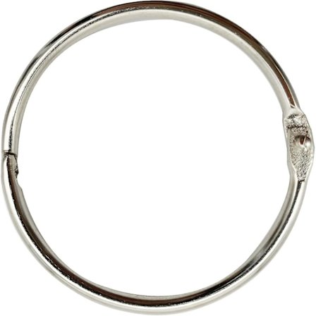 50 stk 35 mm løse bladpermer nøkleringer sølv til kontor