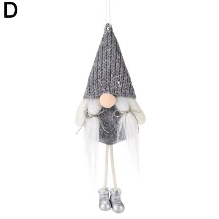 Jul Ansiktslösa Gnome Santa Doll Pendant Julgran Hangi
