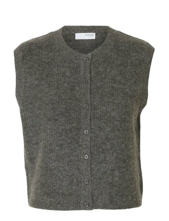 Selected | Slflulu Sl Button O-Neck Vest Noos | XXL