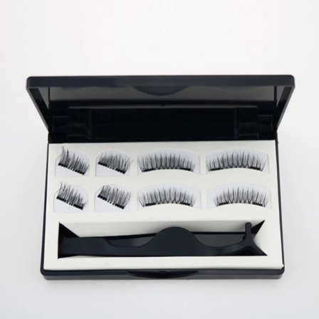 (8 stk.) Magnetiske løse øyevipper, 3D Naturlig Effekt Gjenbrukbare