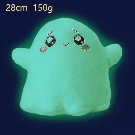 Lankybox Glow In The Dark Plysch Foxy Boxy Ghosty Lanky Box Avtagbar Mjukleksak Barngåva vände docka Flicka Sängkudde 28cm1