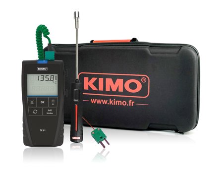Sauermann Kimo TK61 Termometer set med batteri och yt- och trådgivare, Mätinstrument