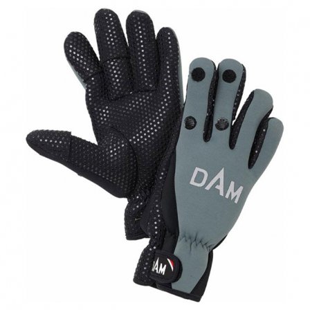 DAM Neoprene Fighter Glove, Black/Grey - L