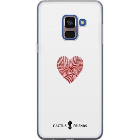 Yhteensopiva Puhelinkuori Samsung Samsung Galaxy A8 (2018) Cactus and Friends - Fingerprint Love