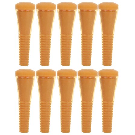 10 stk. fjerkræsplukkefingre i gummi til kylling, and, gås, husdyrbrug, maskintilbehør, gevindring