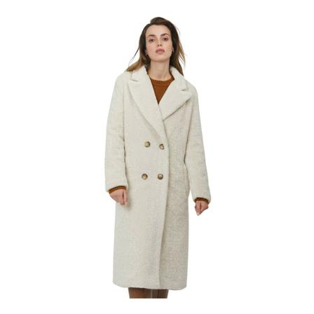 Silvian Heach, Double-breasted faux fur coat Beżowy, Kobieta, Rozmiar: S