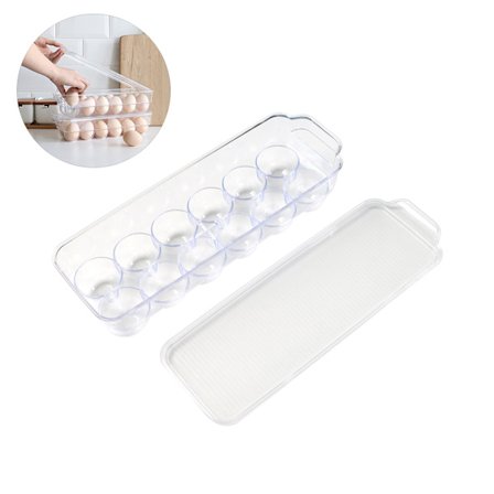 Bærbar Egg Oppbevaringsboks 12 Ruter Holder Egg Friske og Organiserte