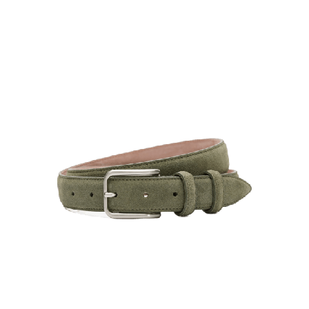 John Henric Suede Belt Skärp Herr Grön 105