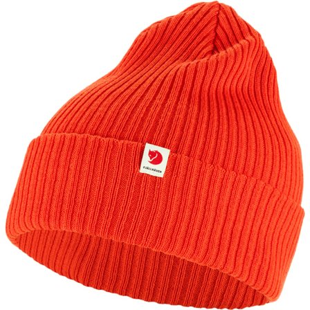 Fjällräven Rib Lue OneSize - unisex - Flame Orange - Kaps, Lues & beanies