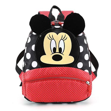 Disney Anime Cartoon Ryggsäck För Baby Boys Girls Minnie Mickey Mouse Barn Lovely Skolväska Kindergarten Kids Leksaker C