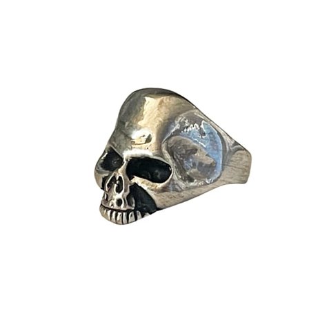 Cool Silver Ring med en Döskalle / Dödskalle - Stl 20