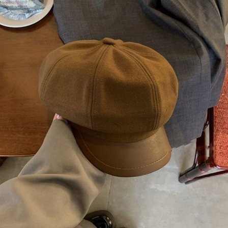 Dam Basker Ull Basker Cap KAFFE