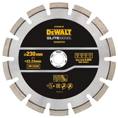 Dewalt DT20466-QZ Diamantkappeskive asfalt, 230x22,23 mm, Maskintilbehør & forbruk