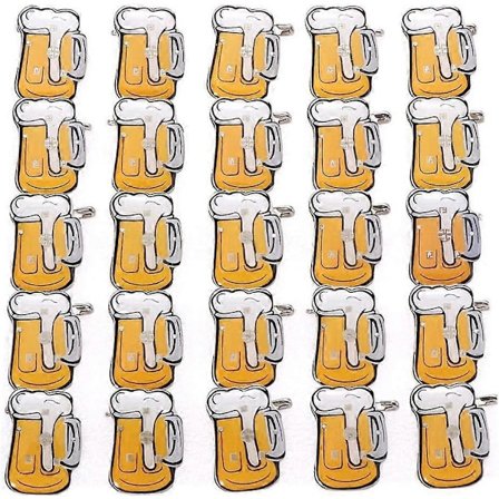 25 stk. Ølkrus Brosje Pins LED Blinkende Øl Brosje Pins for Bryllup Bursdagsfest