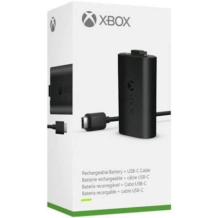 Kit Play & Load Xbox New Generation - Uppladdningsbart batteri + USB -C -kabel - Kompatibla Xbox Series -kontakter