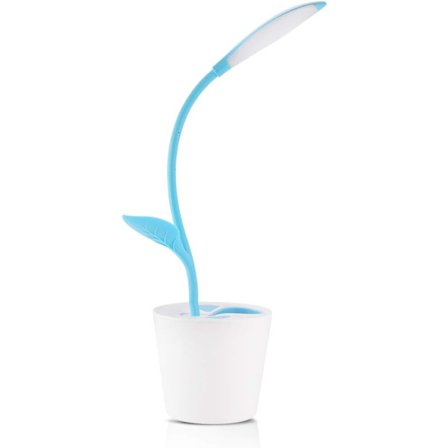 Langaton pöytälamppu, säädettävä kirkkaus, sininen kosketus LED-lukulampun D