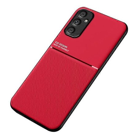 För Samsung Galaxy A34 5G Smartphone Skal Linjer Präglat Läder+TPU Mobiltelefonfodral