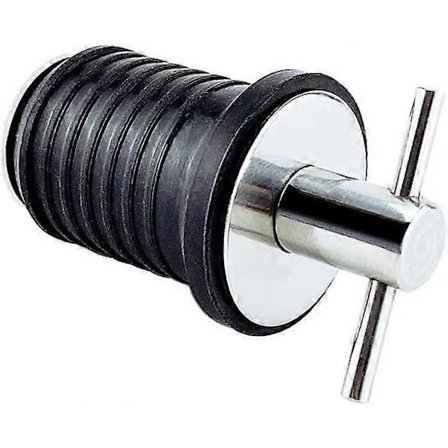 Ny justerbar marin dreneringsplugg, gummi dreneringsplugg med 304 rustfritt stålhåndtak båt dreneringsplugg passform