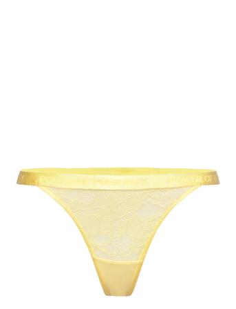 Fire Hl Tanga String Stringtruse Undertøy Gul Hunkemöller*Betinget Tilbud