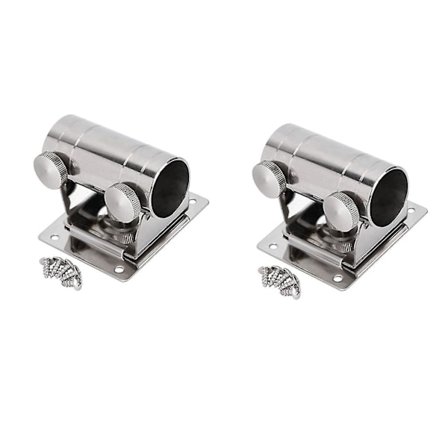 Parasol Balkonbeslag Rustfrit Stål Fiskekoffert Justerbar Paraplyholder Væghængt Fiskeri