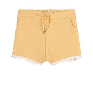 Kids - Chloé Yellow Scallop Detail Shorts 18 months - Shorts - 18 months - Yellow