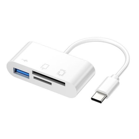 hukommelseskortlæser sd-kortlæser lightning / usb-c / usb OTG iPhon