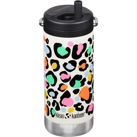 Klean kanteen TKWide Twist Cap termospullo 355 ml, leopard print