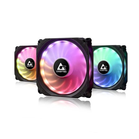 Chieftec CF-3012-RGB 3 x RGB case fan - 120x120x25mm - 6 pin