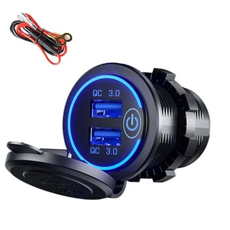 Billaddare Bil Snabbladdare BLÅ blå