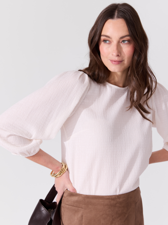 MATCH - Ally topp - Va Vite - Str. 42 - Dame - Topper & T-skjorter - Hvit - 98% polyester - resirkulert, 2% elastan