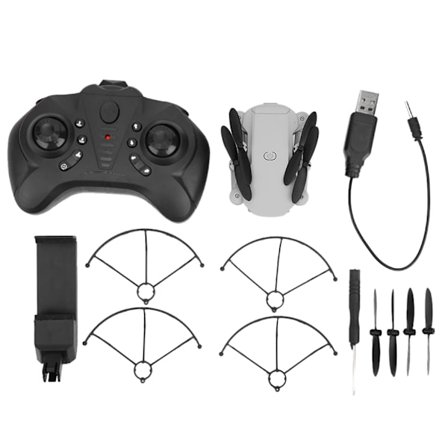 Mini Folding Drone High Definition Camera Professionell WIFI RC Drone QuadcopterWhite 4K