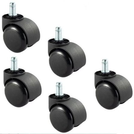 Erstatningshjul for IKEA kontorstoler 5-pakning 10 mm x 22 mm