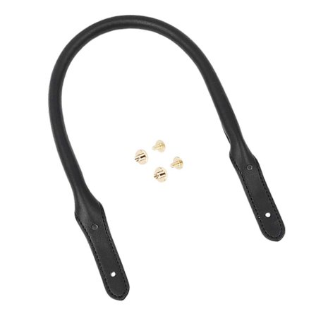 Mode Läder Axelremsväska Kvinnor DIY Tygväska Tillbehör Guldspik