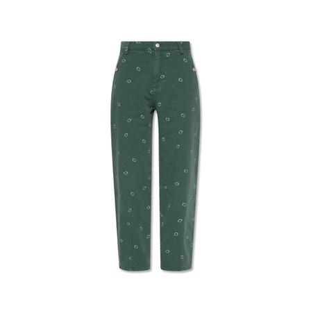 Kenzo, Paisley jeans Groen, Dames, Maat:S,Katoen