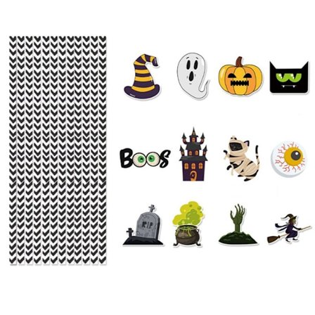 24 st Halloween-sugrör Cocktail Dricka Sugrör Cocktail Dekorativa Sugrör