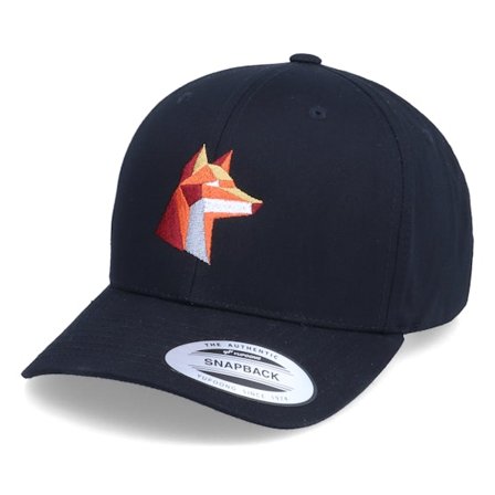Kiddo Cap - Black - adjustable - Cap - Kids Paper Fox Black Adjustable - Hatstore