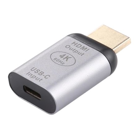 Typ A 4K 60Hz USB 3.1 Typ C Hona till HDMI Hane Adapter Konverterare för MacBook Chromebook Pixel