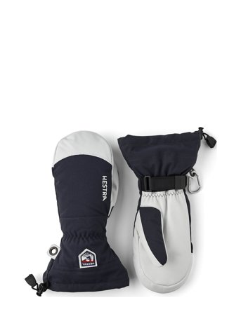 Hestra Army Leather Heli Ski - Mitt Espresso - Navy - 11