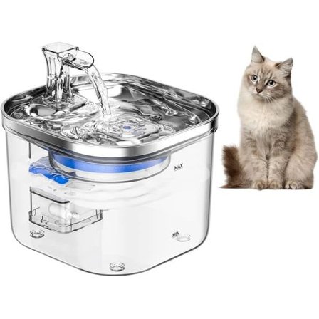 Drikkefontæne til Kæledyr - Automatisk Vanddispenser - 2L - Trådløs