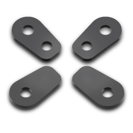 Rizoma Mounting Kit Front Indicators Black - BMW R 1200 GS Rallye 2017-2018