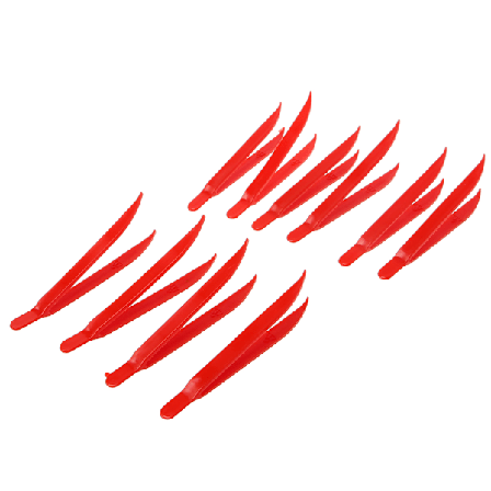 10 stk plast antistatisk pinsett Varmebestandig vedlikeholdsreparasjon også