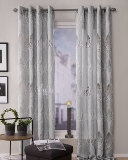 Öljettlängd Louise 2-pack Grå - Linea